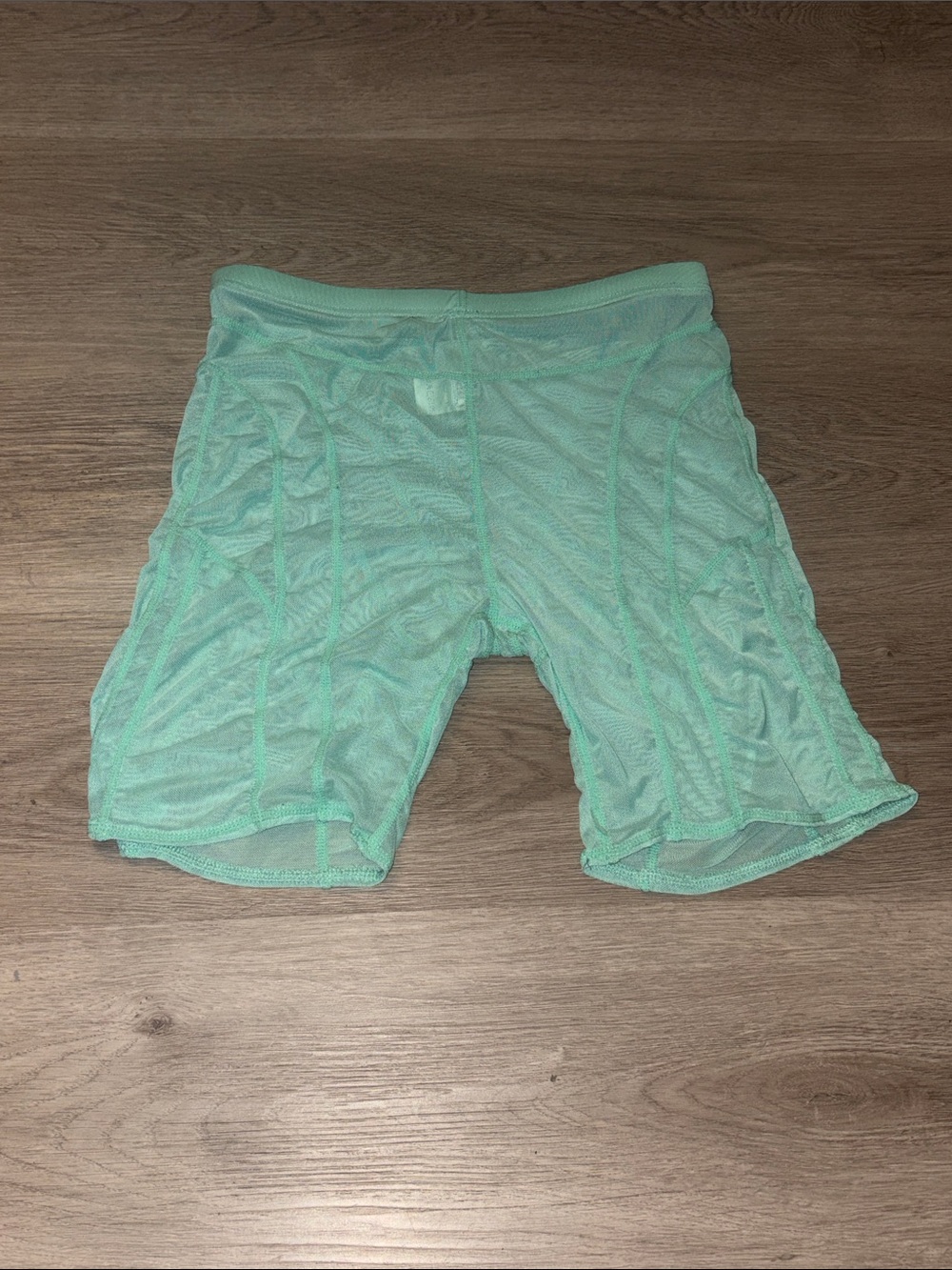 Mint Green Mesh Women’s Bike Shorts